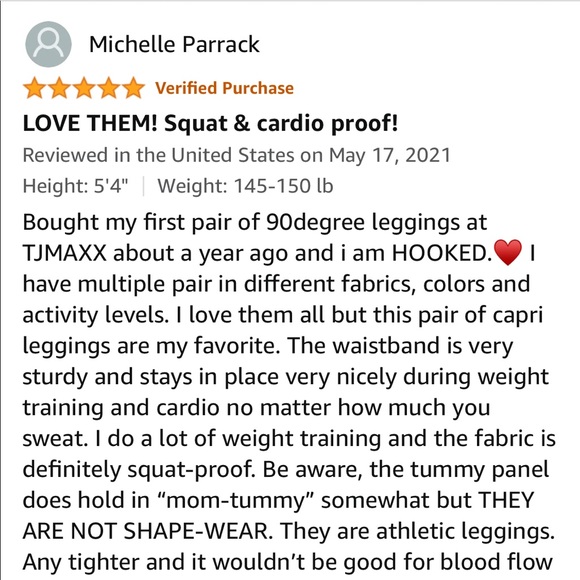 NWT 90 Degree by Reflex "Squat Proof" Interlink High Waist Capri in Lilac Mist - Picture 16 of 16